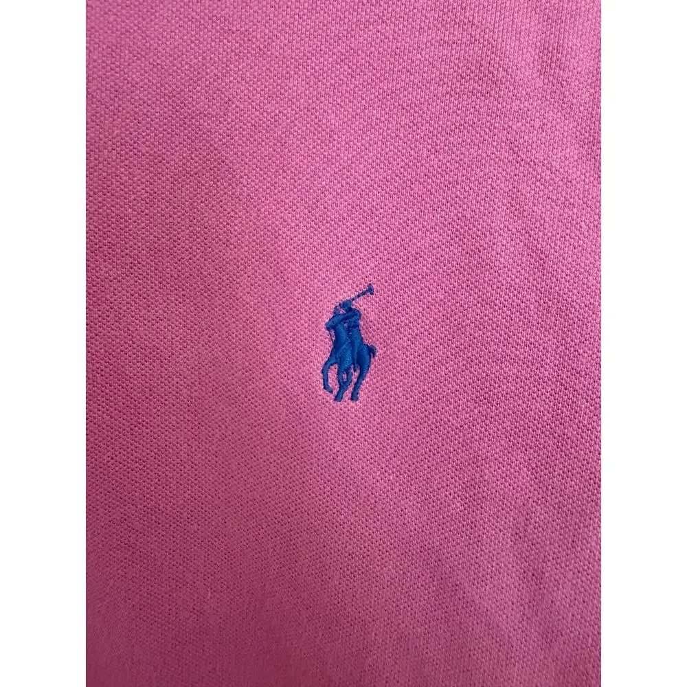 Ralph Lauren Purple Short Sleeve Pony Custom Fit Polo Size XL Preppy Vintage